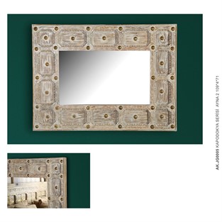 Vitale Carved Duvar Aynası 109*4*71 cm