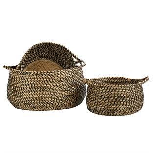 Vitale 3'lü Hasır Sepet Takımı AK.JJ0014
