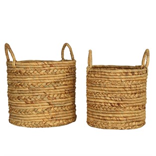 Vitale 2'li Hasır Örgü Çamaşır Sepeti AK.JJ0020