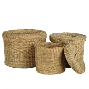 Vitale 3'lü Kapaklı Sepet Takımı AK.JJ0026