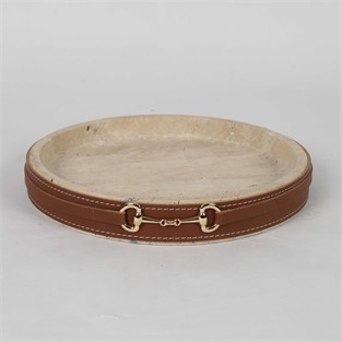 Vitale Deri Dekoratif Tepsi AK.JT0064