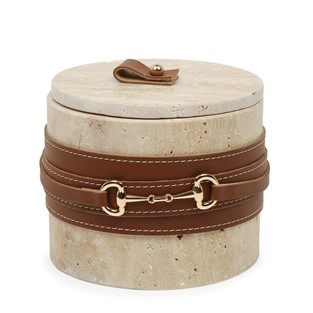 Vitale Deri Kemerli Taş Kutu AK.JT0114