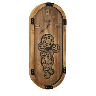 Vitale Wood Çarklı Duvar Saati 80 cm AK.JI0017