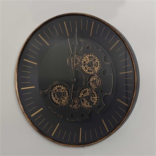 Vitale Metal Çarklı Duvar Saati 80*80*8 cm