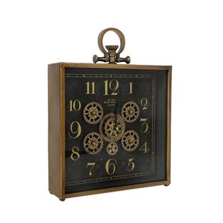 Vitale Latin Çarklı Kare Masa Saati 30*8*39 cm AK.JI0045