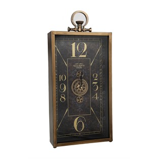 Vitale Latin Çarklı Dikdörtgen Masa Saati 25*8*54 cm AK.JI0047