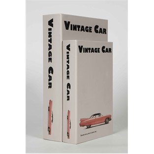 Vitale Vintage Car Kitap Kutu 33*22*7 cm AK.JI0072