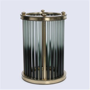 Vitale Cam Metal Mumluk 23*23*33 cm