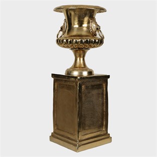 Vitale Metal Gold Kaideli Saksı 45*45*113 cm