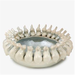 Vitale Seramik Tavşanlı Meyvelik AK.KD0009