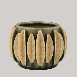 Vitale Seramik Füme Summer Saksı 21*21*15 cm