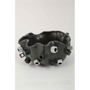 Vitale Seramik Siyah Küplü Meyvelik 30*30*15 cm AK.KD0038