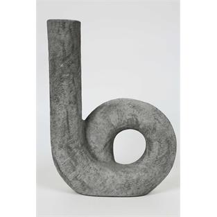 Vitale Lidya Füme Dairesel Vazo 27*10.5*36 cm AK.KK0009