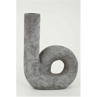 Vitale Lidya Füme Dairesel Vazo 21.5*8.5*29 cm AK.KK0010