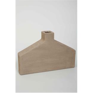 Vitale Lidya Terakota Geometrik Kısa Vazo 34*7*23 cm AK.KK0026