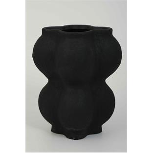 Vitale Lidya Siyah Boğumlu Vazo 18*18*26.5 cm AK.KK0031