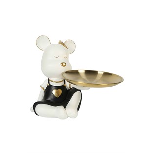 Vitale Ninas Beyaz Garson Mouse 14.5*13*18 cm AK.KM0023