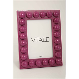 Vitale Joy Boncuk Mor Çerçeve 18*23 cm AK.KV0092