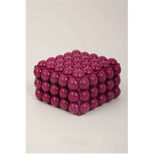 Vitale Joy Boncuk Mor Kutu 16*16*8 cm AK.KV0101