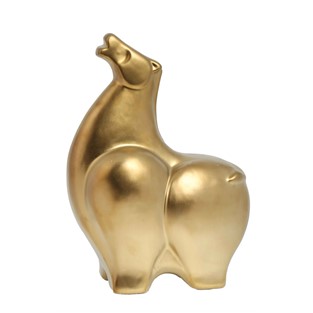 Vitale Nature Seramik Gold Köpek 21x10.5x29 cm AK.KW0012