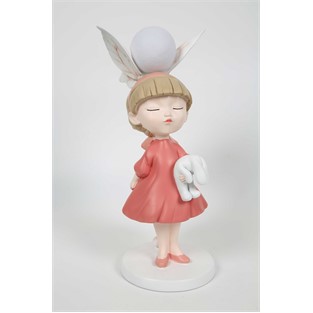 Vitale Polyester Pembe Peri Gece Lambası 43x20 cm AK.KZ0066