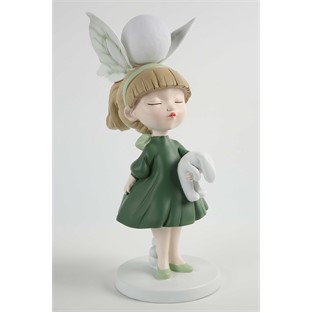 Vitale Polyester Yeşil Peri Gece Lambası 43x20 cm AK.KZ0067