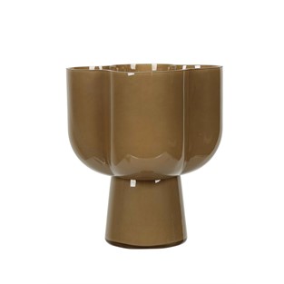 Vitale Bologna Kahverengi Yonca Vazo 22*22*25 cm AK.KI0056