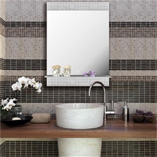 Vitale Doru Ledli Raflı Banyo Aynası AK.L-145W3-S