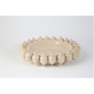 Vitale Seramik Fındık Tabak 36*36*8 cm AK.LB0026