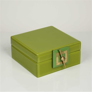 Vitale Yeşil Cam Takı Kutusu 17*17*8 Cm AK.P230.355203