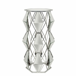 Vitale Geo Aynalı Yan Sehpa Silver 100 cm AK.WLT0462