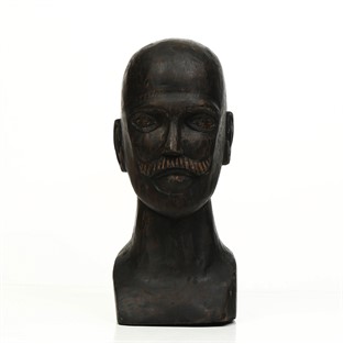 Vitale Bıyıklı Büst Dekor Black-14,5*17*31Cm AK.IT0119