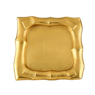 Vitale Gold Dekoratif Kare Tepsi 38*38*4 Cm AK.IU0309