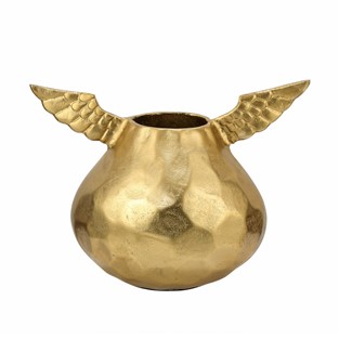 Vitale Gold Dekoratif Kanatlı Vazo 30*11*21 Cm AK.IU0345