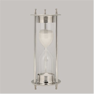 Vitale Metal Sılver Kum Saati 10*10*28 cm