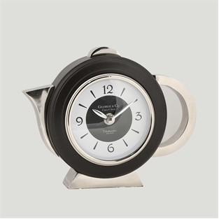 Vitale Metal Sılver Black Çaydanlık Saat 6*20*17 c