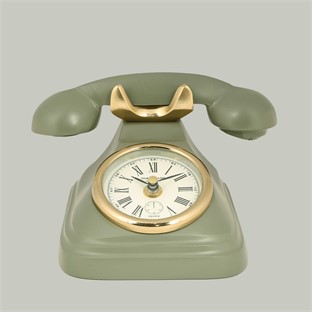 Vitale Metal Retro Telefon Saat 14*19*12 cm