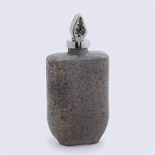 Vitale Tarnıshed Cam Metal Şişe 9*16 cm