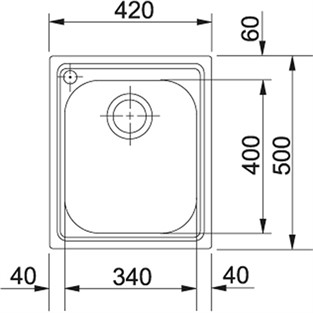 Franke Armonia AMX 610 Paslanmaz Çelik Evye 101.0021.601 F101.0021.601