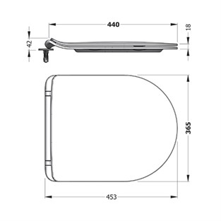 Bien Slım Uf/Duroplast Yavaş Kapanır Klozet Kapağı ARSU11W5W5HB0