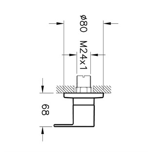 Axe S Ankastre Stop Valf A41447