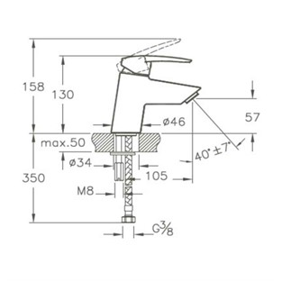 Artema Dynamic S Lavabo Bataryası A40950