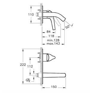 Artema Nest Trendy Ankastre Lavabo Bataryası A42240