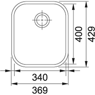 Franke Baccini AMX 110-34 Paslanmaz Çelik Evye 122.0021.444 F122.0021.444