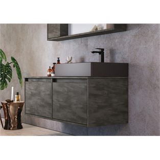 ORKA Canada Banyo Dolabı Takımı Irony Antrasit 120 cm ORKA5000130