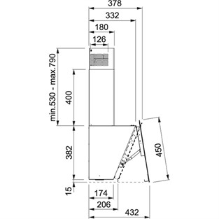 Franke Glass Linear Vertical FPJ 615 V WH /SS White glass Davlumbaz 110.0361.903 F110.0361.903