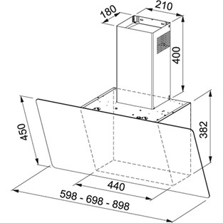 Franke Glass Linear Vertical FPJ 915 V WH /SS Paslanmaz Çelik Beyaz Cam 330.0516.055 F330.0516.055