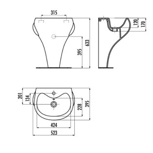 Creavit Ducky Lavabo DC052-00CB00E-0000