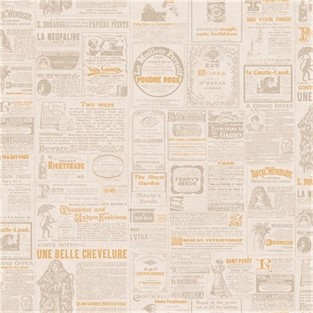 Duka Gazete Desenli Duvar Kağıdı DK.14235-1 (16 m2 )