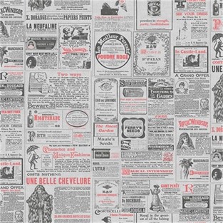 Duka Gazete Desenli Duvar Kağıdı DK.14235-2 (16 m2 )